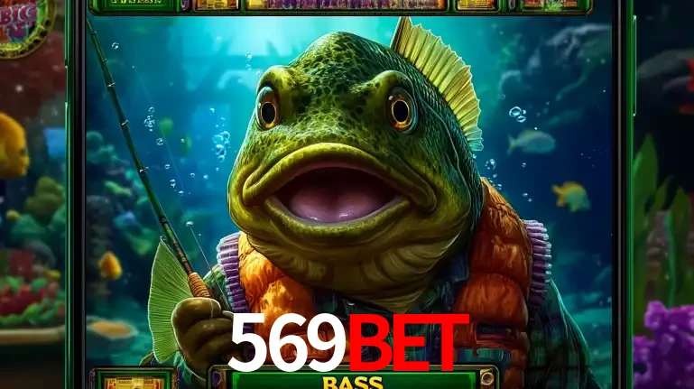 Personagem de peixe pescador do popular jogo de slot com tema de pescaria, uma das emocionantes opções de caça-níqueis para jogar e ganhar no cassino 569BET.